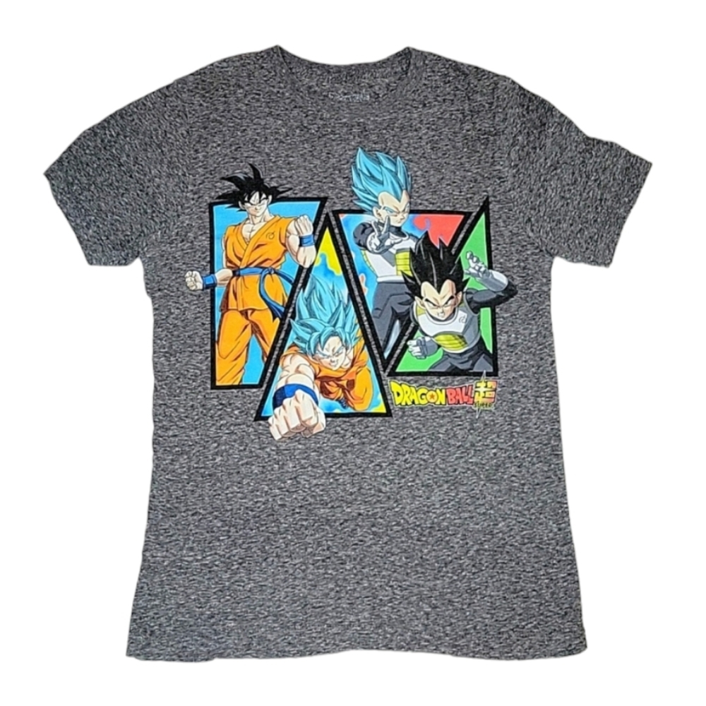 Men's Dragon Ball Z (DBZ) Gray Short Sleeved  T-Shirt Size: Small TOEI Animation